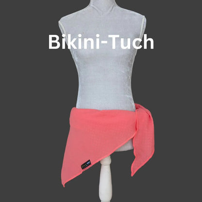 Sommer-Tuch - Neon Coral bestickt