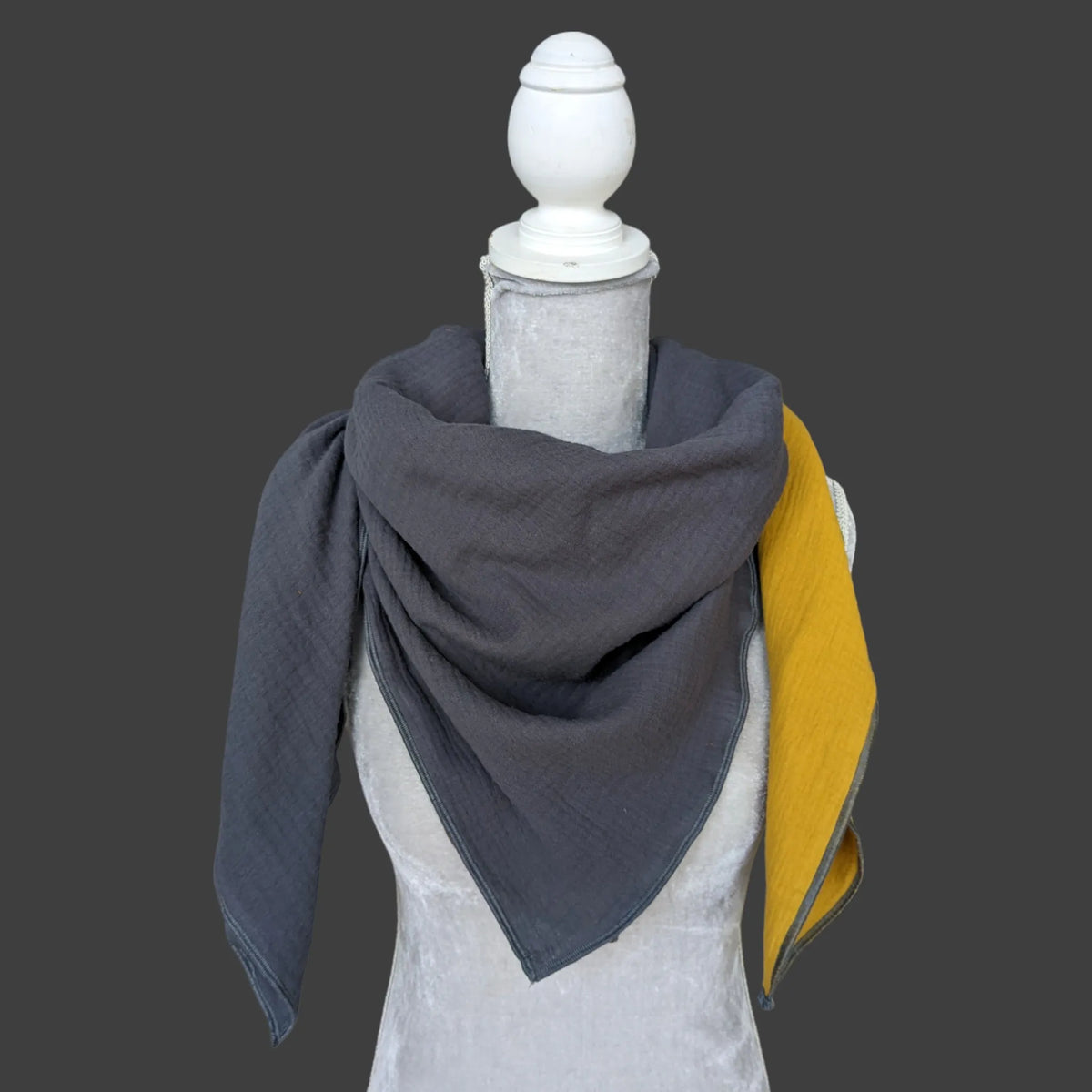 Musselin Halstuch Damen - 2-farbig - Traum Tuch