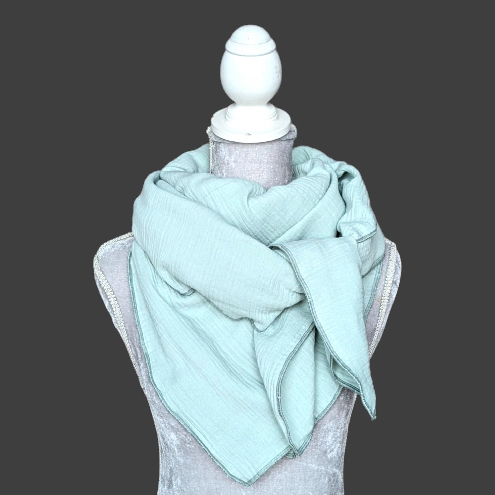 Musselin Halstuch Damen - Mint - Traum Tuch