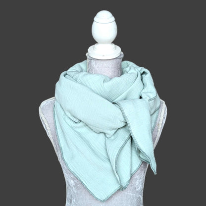 Musselin Halstuch Damen - Mint - Traum Tuch